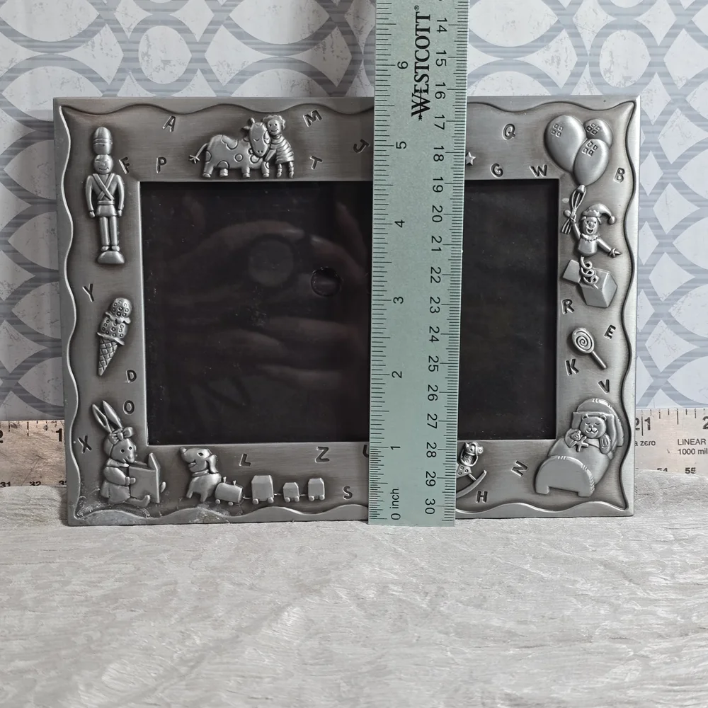 COMING SOON Malden Alphabet Baby Picture Frame Pewter Nursery Decor 4x6